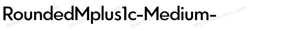 RoundedMplus1c-Medium字体转换