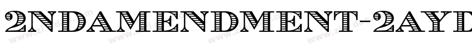 2NdAmendment-2ayd字体转换