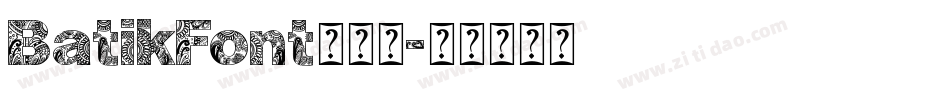 BatikFont手机版字体转换