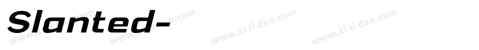 Slanted字体转换