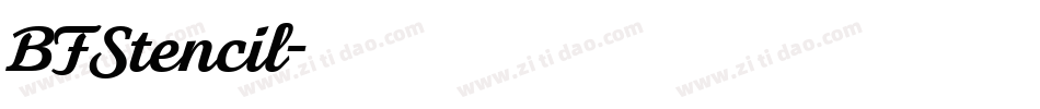 BFStencil字体转换