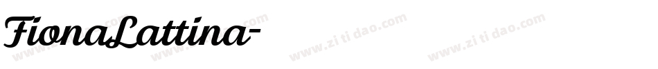 FionaLattina字体转换 FionaLattina字体转换