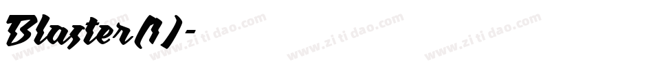 Blaster(1)字体转换