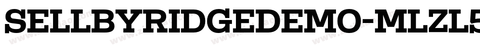 SellbyRidgeDemo-mLZL5字体转换