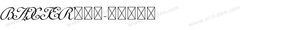 BAXTER手机版字体转换