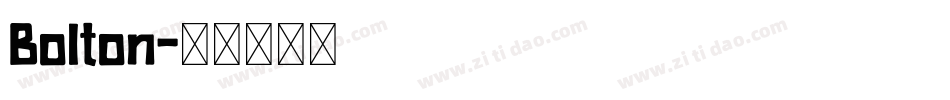 Bolton字体转换