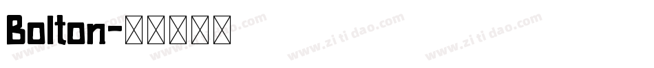 Bolton字体转换