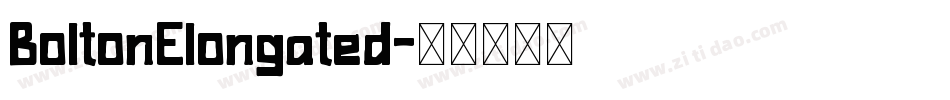 BoltonElongated字体转换