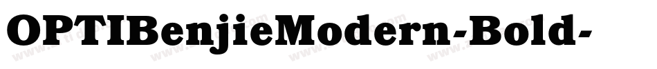 OPTIBenjieModern-Bold字体转换