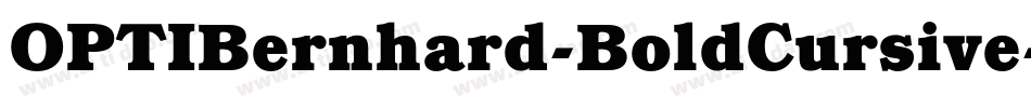 OPTIBernhard-BoldCursive字体转换