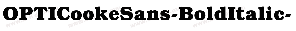 OPTICookeSans-BoldItalic字体转换