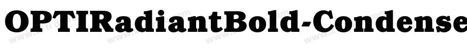 OPTIRadiantBold-Condensed字体转换