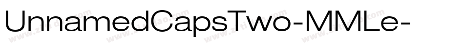 UnnamedCapsTwo-MMLe字体转换