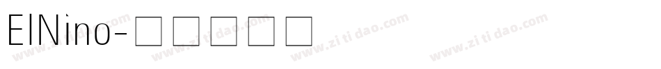 ElNino字体转换 ElNino字体转换