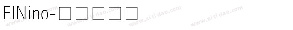 ElNino字体转换 ElNino字体转换