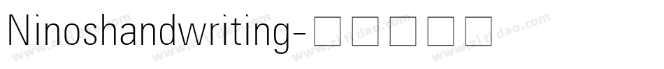 Ninoshandwriting字体转换