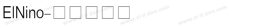 ElNino字体转换 ElNino字体转换