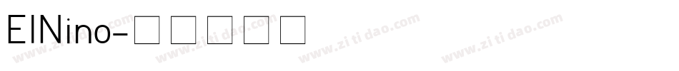 ElNino字体转换 ElNino字体转换