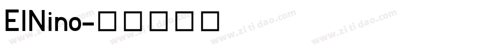 ElNino字体转换 ElNino字体转换