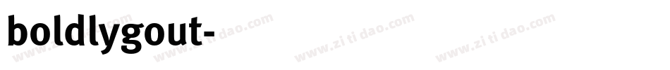 boldlygout字体转换