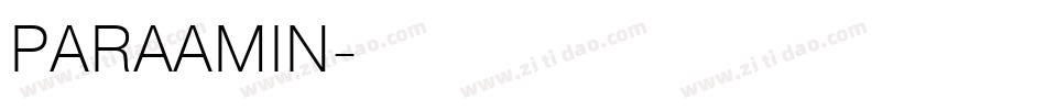 PARAAMIN字体转换