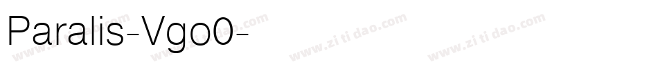 Paralis-Vgo0字体转换