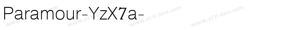 Paramour-YzX7a字体转换