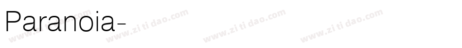 Paranoia字体转换