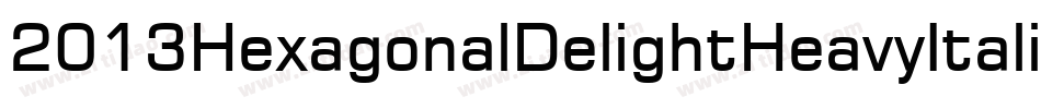 2013HexagonalDelightHeavyItalicCapsForPc-lE10字体转换