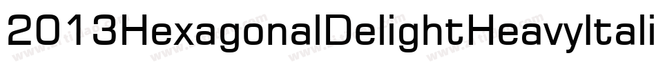 2013HexagonalDelightHeavyItalicCapsForPc-lE10字体转换