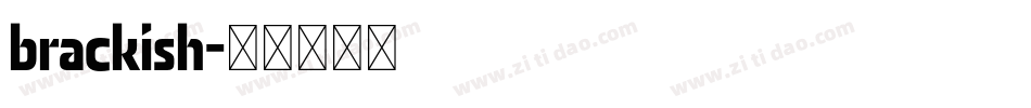 brackish字体转换