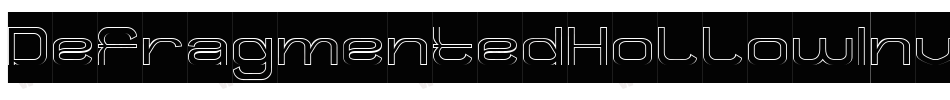 DefragmentedHollowInverse-MzeB字体转换