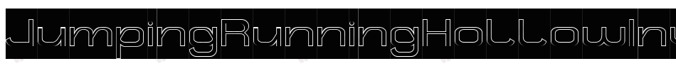 JumpingRunningHollowInverse-OxX6字体转换