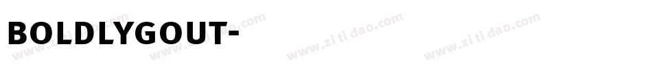 boldlygout字体转换