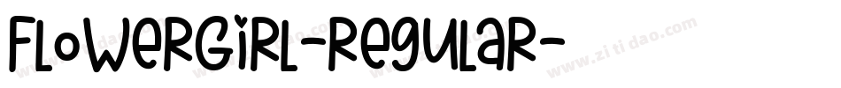 FlowerGirl-Regular字体转换