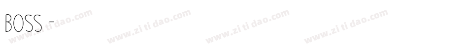 boss字库字体转换