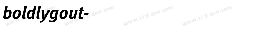 boldlygout字体转换