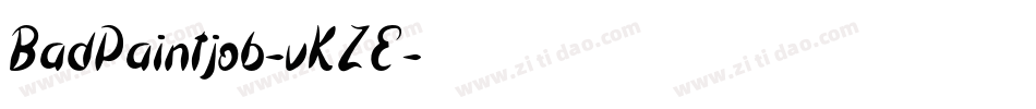BadPaintjob-vKZE字体转换