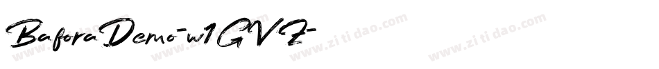 BaforaDemo-w1GVZ字体转换