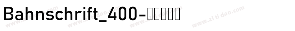 Bahnschrift_400字体转换