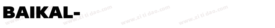 BAIKAL字体转换