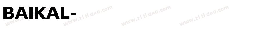 BAIKAL字体转换