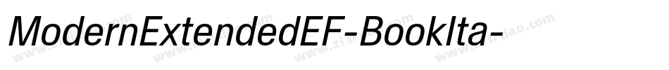 ModernExtendedEF-BookIta字体转换