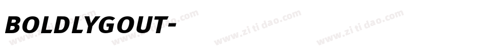 boldlygout字体转换