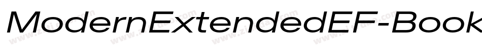 ModernExtendedEF-BookIta字体转换