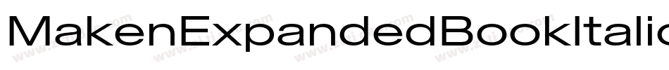 MakenExpandedBookItalic-ZVEeK字体转换