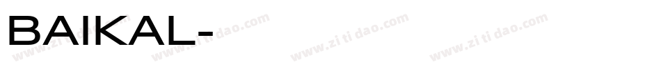 BAIKAL字体转换