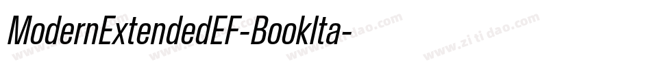 ModernExtendedEF-BookIta字体转换