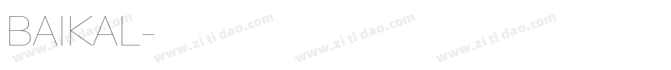 BAIKAL字体转换