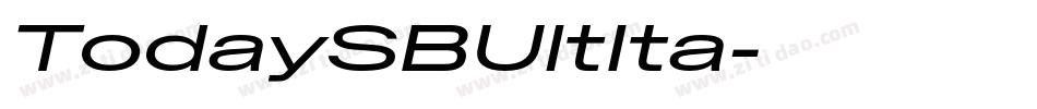TodaySBUltIta字体转换